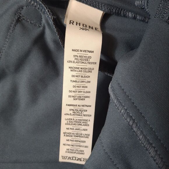 Rhone Commuter Slim Pants Men's 34x33 Dark Teal Performance Stretch Dress Work - Picture 11 of 13